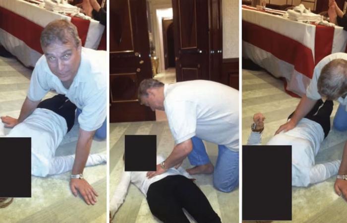 متابعة: الأمير أندرو على ما يبدو جاثيا فوق امرأة بأحدث كشف لصور بملفات إبستين