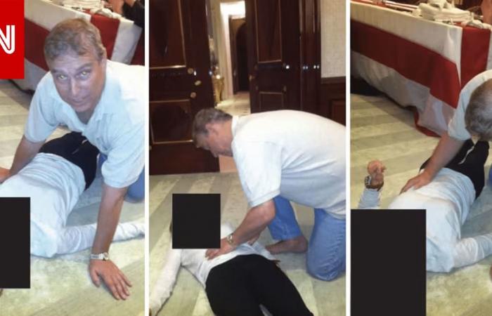 متابعة: الأمير أندرو على ما يبدو جاثيا فوق امرأة بأحدث كشف لصور بملفات إبستين