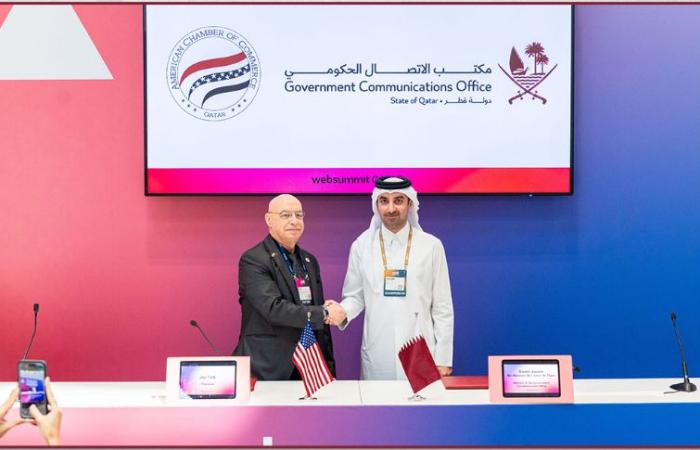 قمة الويب قطر 2026.. مكتب الاتصال الحكومي يوقع مذكرة تفاهم مع غرفة التجارة الأمريكية
