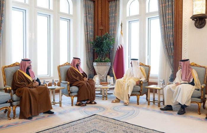 سمو الأمير يستقبل وزير الدفاع السعودي