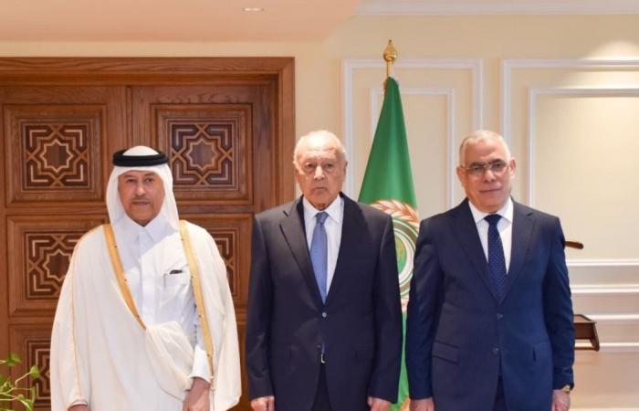 الأمين العام لجامعة الدول العربية يجتمع مع النائب العام
