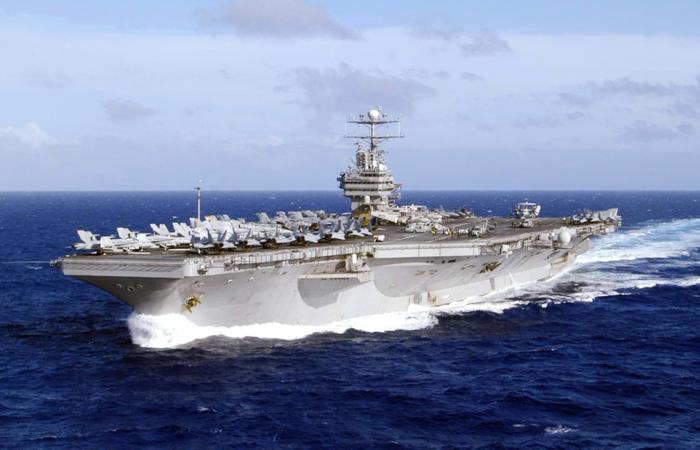 قبل انطلاق محادثات إيران.. الجيش الأمريكي ينشر فيديو فاصل زمني على متن حاملة طائرات