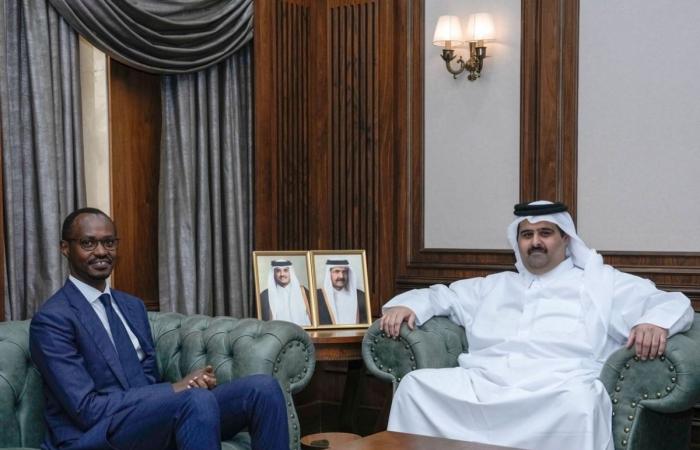 الرئيس التنفيذي للمؤسسة القطرية للإعلام يجتمع مع سفير رواندا