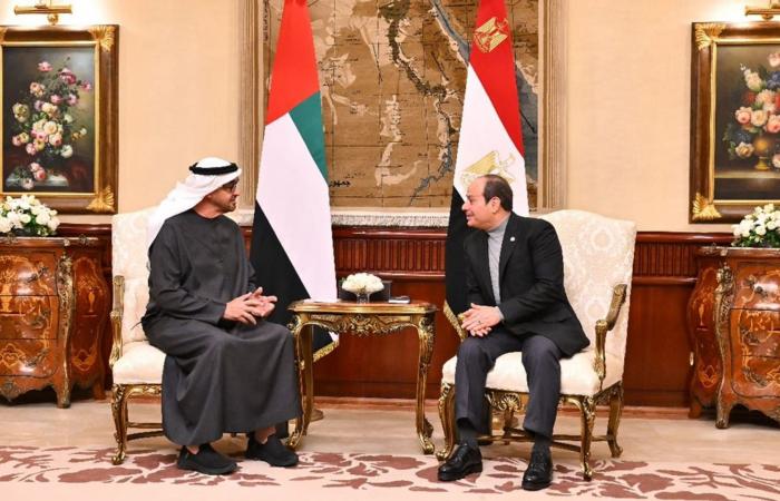 السيسي يصل إلى الإمارات.. ومحمد بن زايد في مقدمة مستقبليه