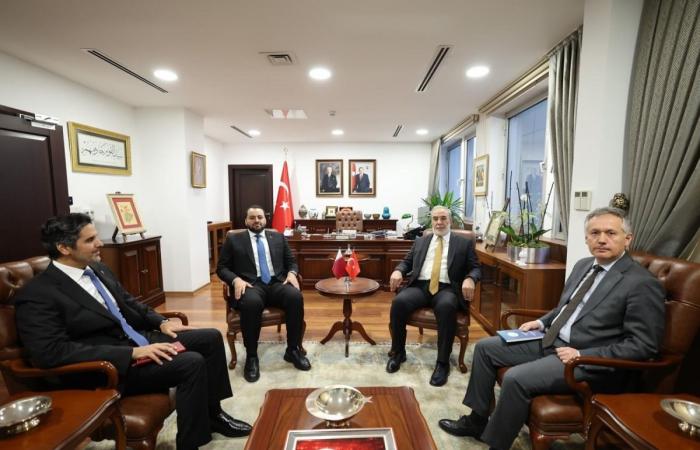 وزير الدولة بوزارة الخارجية يجتمع مع نائبي وزير الخارجية التركي