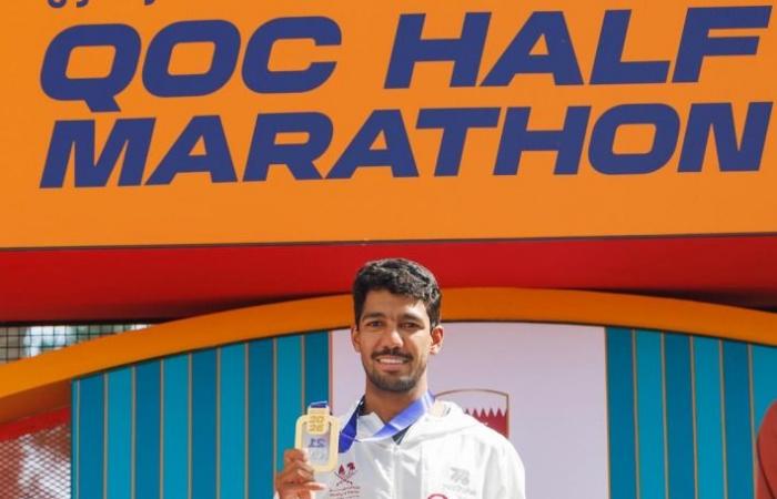 عبدالله الزراع يحقق ذهبية نصف ماراثون اللجنة الأولمبية ويسجل رقماً قطرياً جديداً