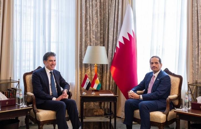 رئيس الوزراء وزير الخارجية يجتمع مع رئيس إقليم كوردستان العراق