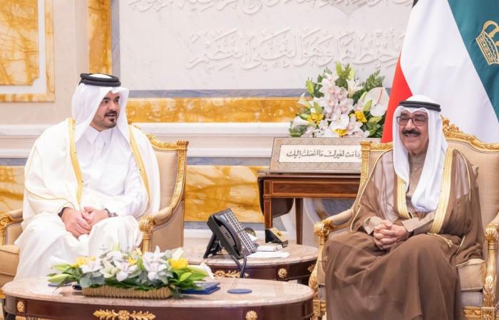 أمير الكويت وولي العهد يستقبلان رئيس المجلس الأولمبي الآسيوي