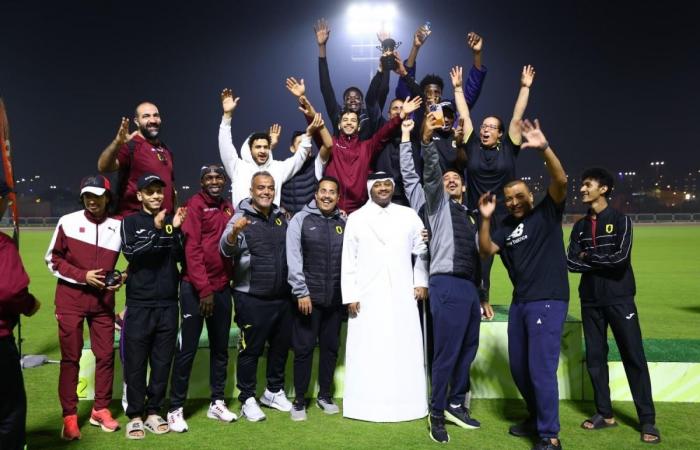  النادي العربي يحرز لقب درع الاتحاد للشباب والشابات لألعاب القوى