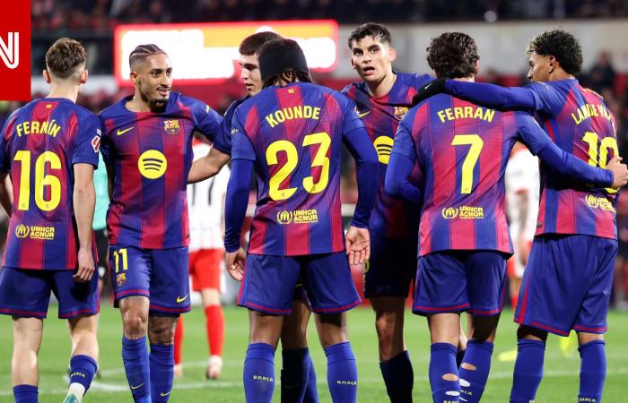 متابعة: هذا ما فعله لاعبو برشلونة بعد الخسارة من جيرونا في الدوري الإسباني