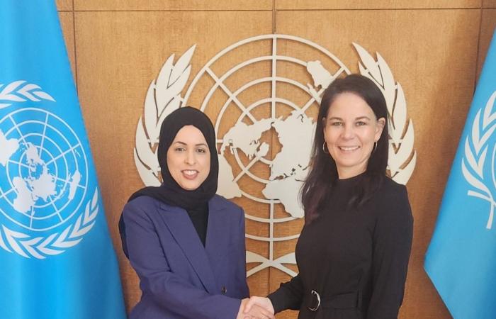 المندوب الدائم لدولة قطر بالأمم المتحدة تجتمع مع رئيسة الدورة الثمانين للجمعية العامة