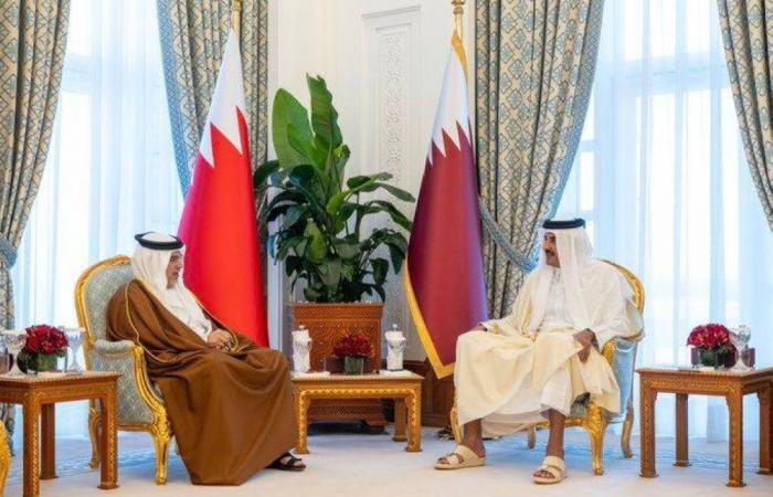 صاحب السمو يستقبل ولي عهد البحرين