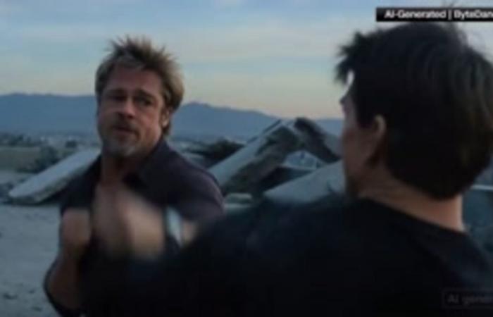 فيديو لعراك توم كروز وبراد بيت بالذكاء الاصطناعي يثير ضجة وردود فعل عنيفة في هوليوود