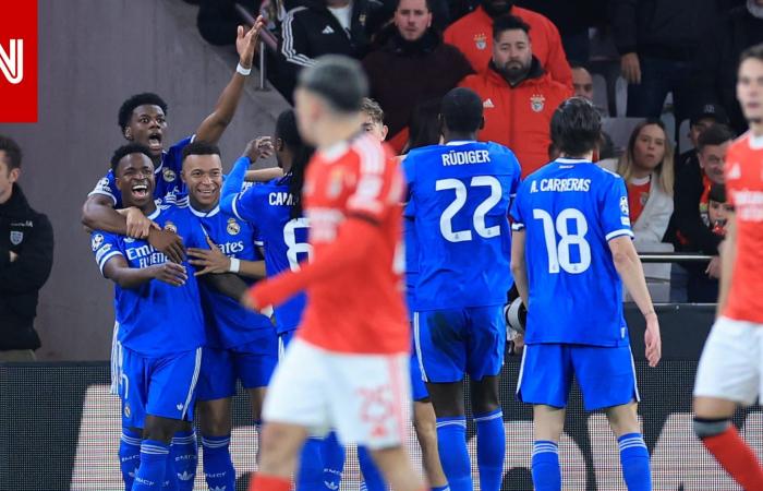 متابعة: تشامبيونزليغ: ريال مدريد يهزم بنفيكا بهدف "مُذهل" من فينيسيوس وباريس يتغلب على موناكو