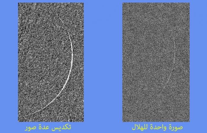 ‏صور تظهر هلال شهر رمضان 1447 صباح اليوم الأربعاء