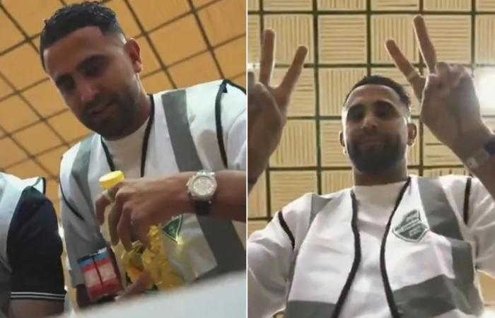 رياض محرز ونجوم الأهلي السعودي يشاركون في تجهيز سلال رمضان (فيديو)