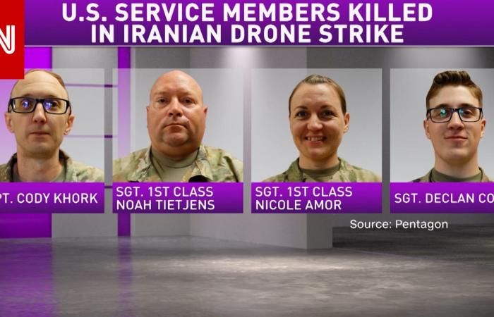 متابعة: البنتاغون يكشف هوية 4 من الجنود الأمريكيين الـ6 الذين قتلوا بغارة إيرانية في الكويت