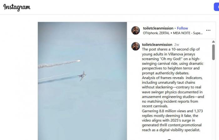 تداول فيديو يزعم "لحظة اعتراض صاروخ إيراني لمقاتلة إسرائيلية".. ما حقيقته؟