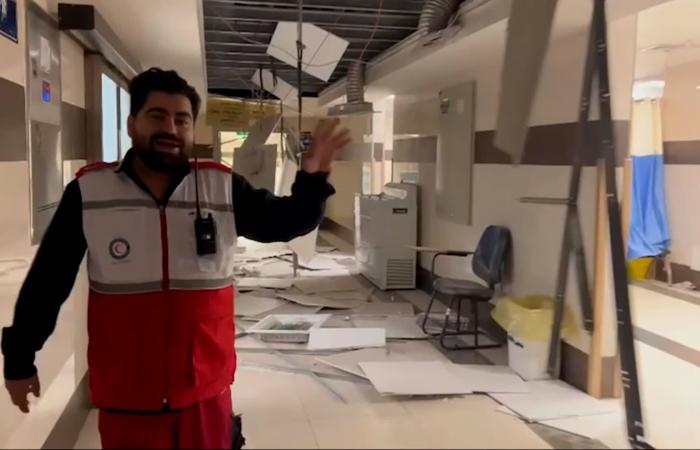 شاهد.. جناح حديثي ولادة يتعرض لأضرار إثر غارات أمريكية إسرائيلية على إيران