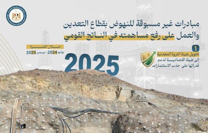 مصر
      تعيد
      رسم
      خريطة
      معادنها
      بمسح
      جوي
      شامل