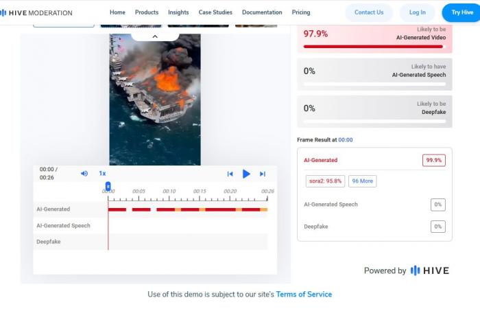 "احتراق مدمرة أمريكية جراء هجوم صاروخي إيراني".. ما حقيقة الادعاء؟