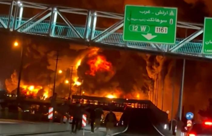 شاهد ما رصدته كاميرا بعد غارات إسرائيلية بطهران