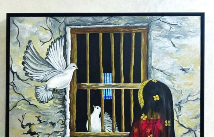 الفنانة منى السادة لـ الشرق: اللوحة التشكيلية قادرة على تعزيز الوعي المجتمعي