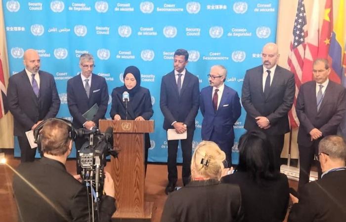 قطر تشارك في وقفة مجموعة دول مجلس التعاون بالأمم المتحدة حول مشروع قرار مجلس الأمن بإدانة الهجمات الإيرانية