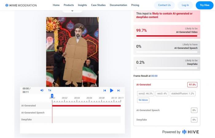 فيديو لـ"ظهور مجسم كرتوني بديل لمجتبى خامنئي بمراسم بيعته".. ما صحته؟