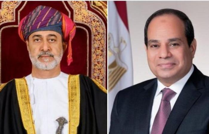 الرئيس المصري وسلطان عمان يؤكدان استمرار التنسيق لتعزيز جهود خفض التصعيد