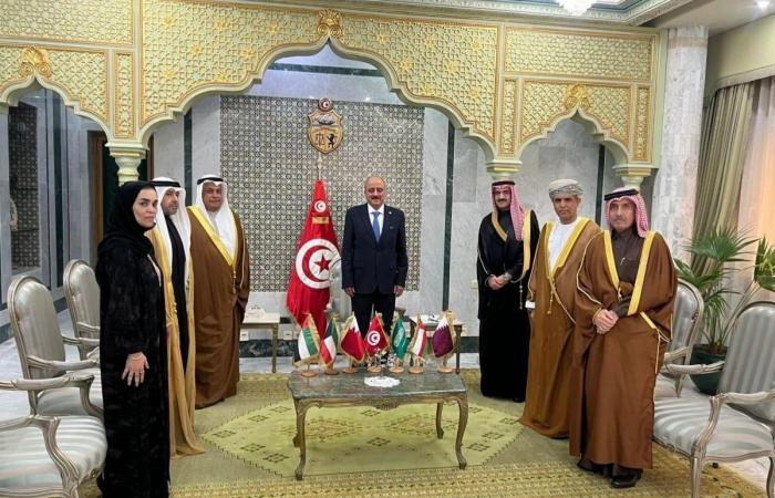 سفير قطر يشارك في اجتماع وزير الخارجية التونسي مع سفراء دول مجلس التعاون