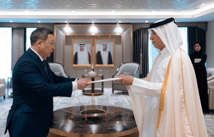 وزير الدولة للشؤون الخارجية يتسلم نسخة من أوراق اعتماد سفير قيرغيزيا