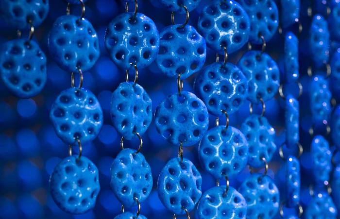 ثريا
      العيون
      الزرقاء
      في
      متحف
      «ليتون
      هاوس»
      بلندن:
      تعويذة
      ضد
      العنف
      والمحو