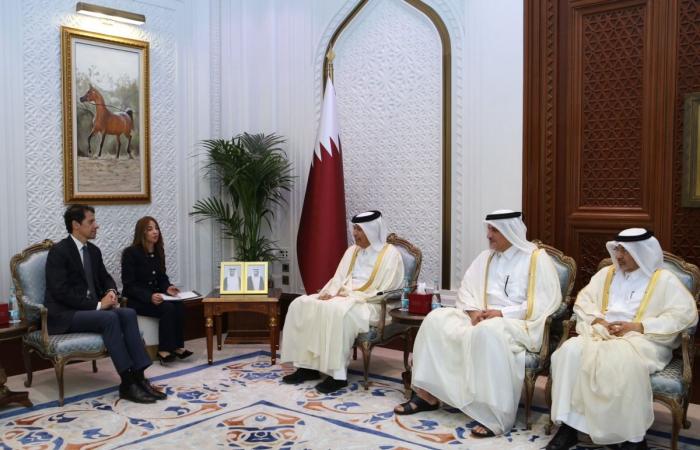  رئيس مجلس الشورى يجتمع مع السفير الإيطالي لدى الدولة