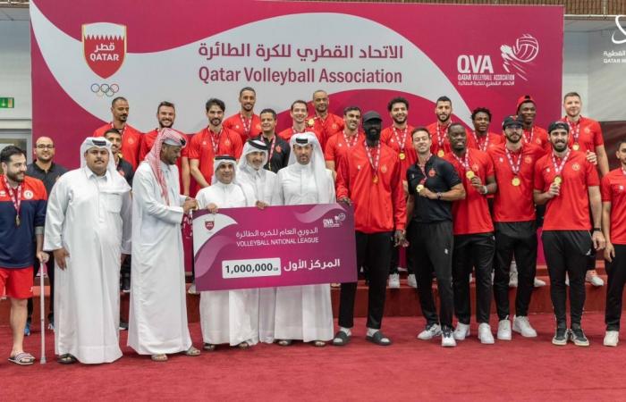 العربي بطلا لدوري الكرة الطائرة للرجال للمرة 27 في تاريخه