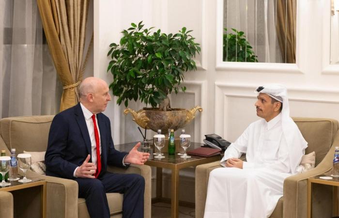 رئيس مجلس الوزراء وزير الخارجية يستقبل وزير الدفاع البريطاني