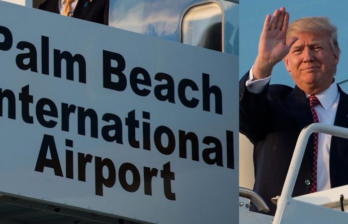 قرار بإطلاق اسم ترامب على مطار بالم بيتش في ولاية فلوريدا