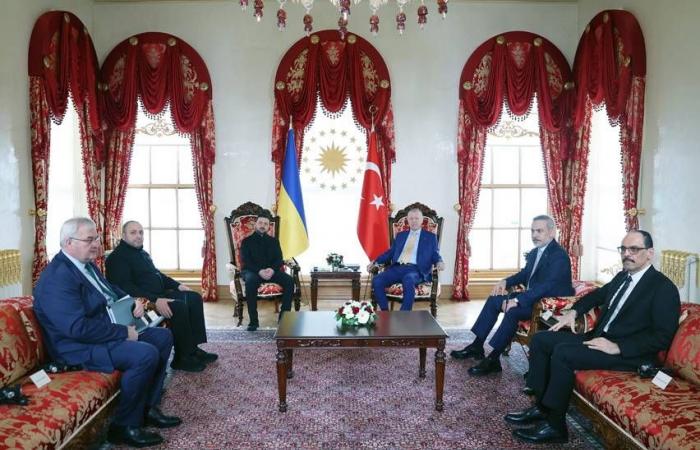 إردوغان
      بحث
      مع
      زيلينسكي
      سُبل
      إنهاء
      حرب
      روسيا
      وأوكرانيا
      وقضايا
      أمنية