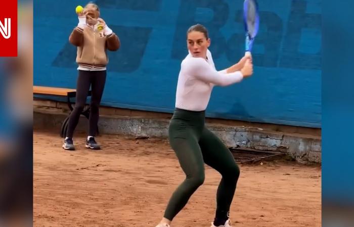 متابعة: شاهد.. لاعبة تنس أوكرانيا بارزة تتدرب وسط دويّ صفارات الإنذار