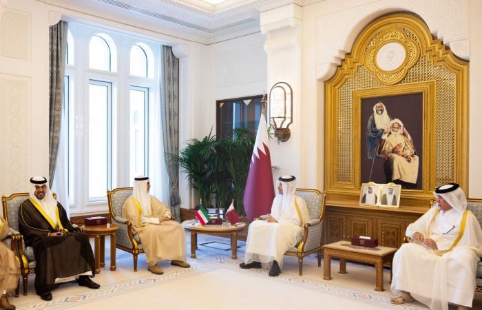 رئيس الوزراء وزير الخارجية يستقبل وزير الخارجية الكويتي