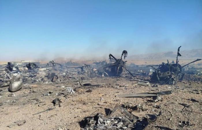 إعلام إيراني ينشر صورا لما يبدو حطام طائرة عقب عملية إنقاذ أمريكية