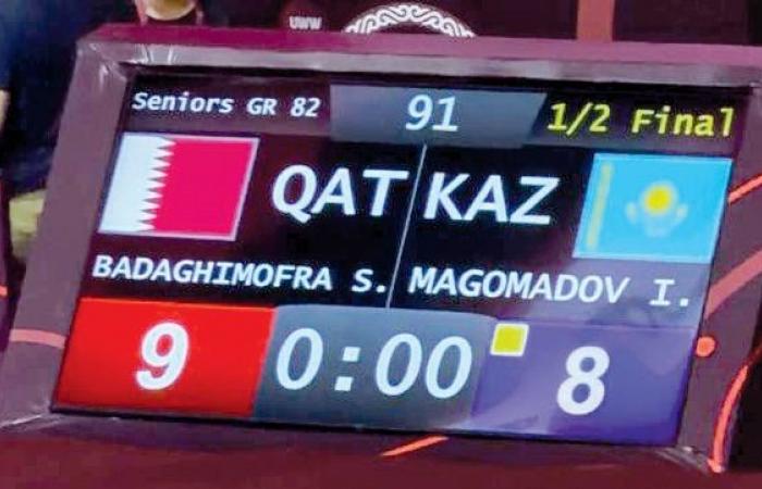 إنجاز مهم لبطلنا شاهين محمد في بطولة آسيا للمصارعة