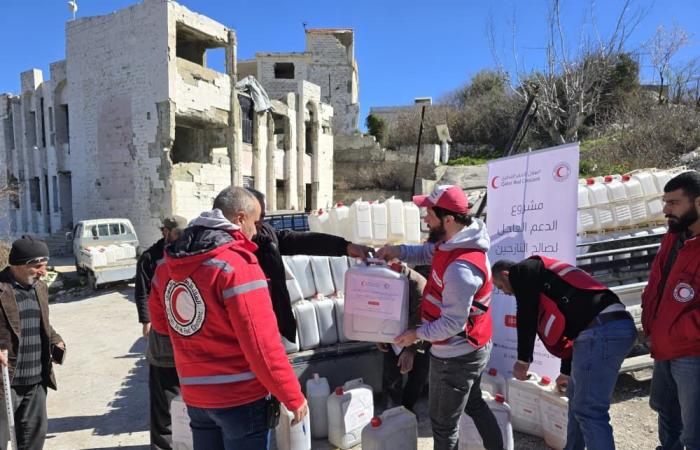  الهلال الأحمر القطري يعلن عن بدء تنفيذ مشروع الدعم الإنساني العاجل لصالح العائلات النازحة في جنوب سوريا