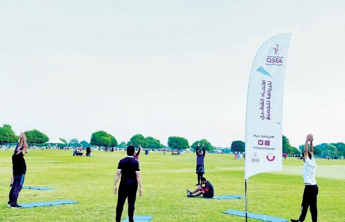 "الرياضة للجميع" ينظم فعاليات رياضية في الحدائق العامة
