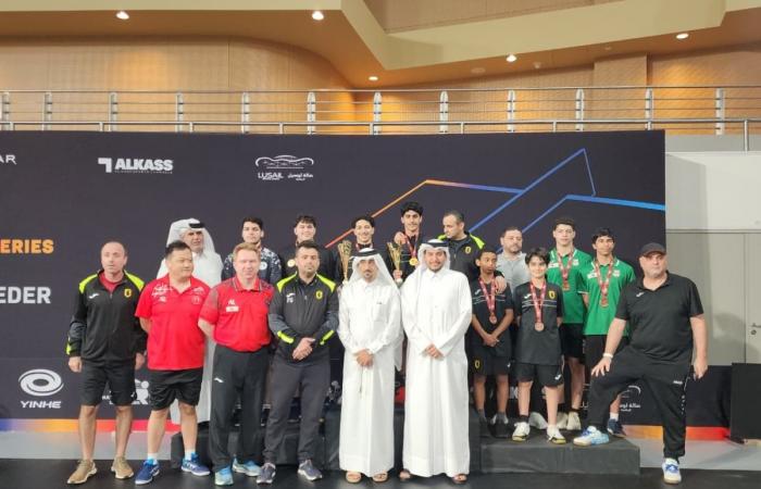 ختام مميز لبطولة فردي وزوجي الشباب لكرة الطاولة