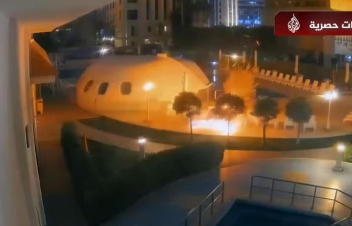 الجزيرة تعرض لقطات حصرية لاستهداف إيران لمناطق مدنية في قطر