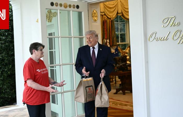 متابعة: ترامب يستدعي الصحفيين بالبيت الأبيض قبل اكتشاف المفاجأة على الباب