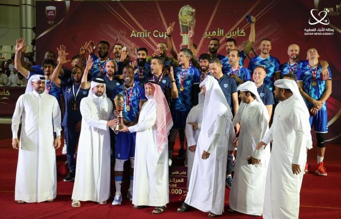 الريان يتوج بكأس QSL لكرة القدم للمرة الأولى بفوزه على معيذر بهدفين نظيفين