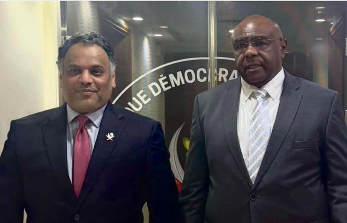  نائب رئيس الوزراء وزير النقل في الكونغو الديمقراطية يجتمع مع سفير قطر