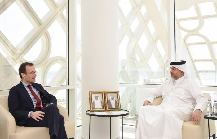 الرئيس التنفيذي لهيئة المناطق الحرة يجتمع مع سفير فرنسا